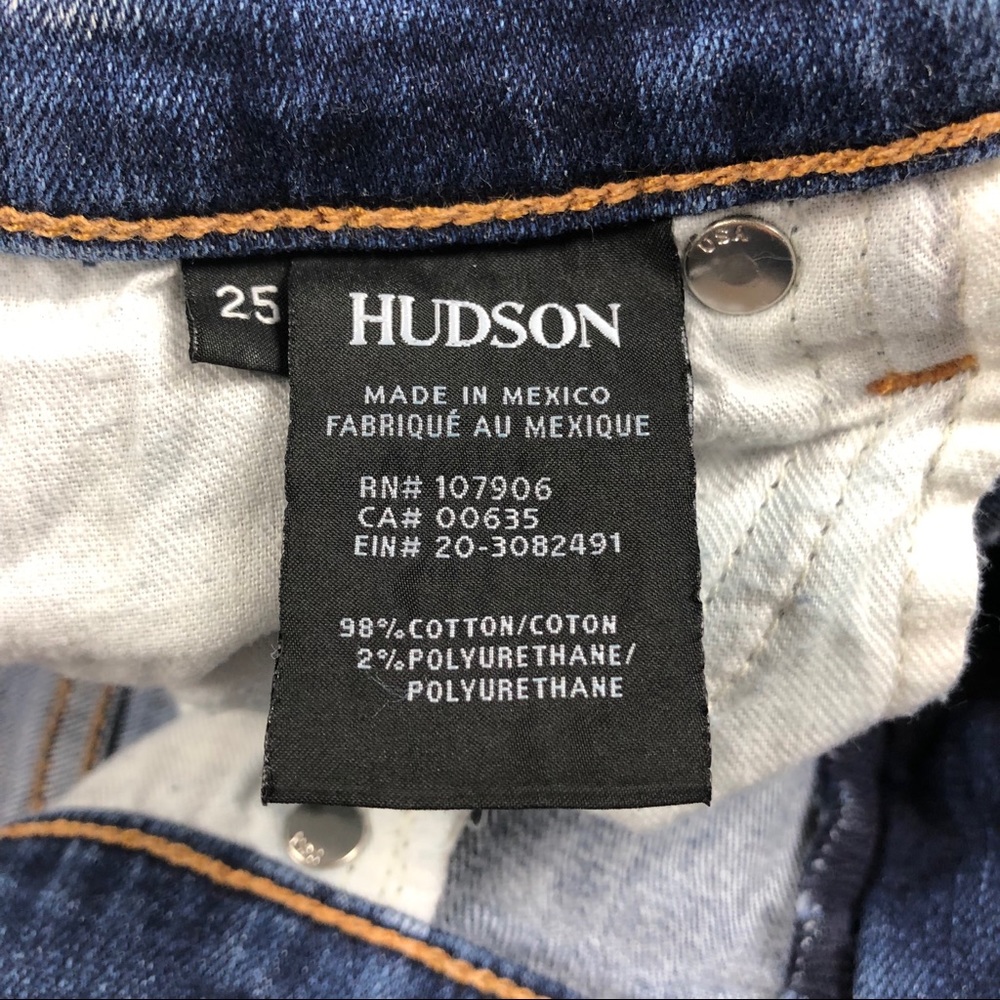 Hudson Dark Denim Jeans.  Size 25 - Picture 5 of 8